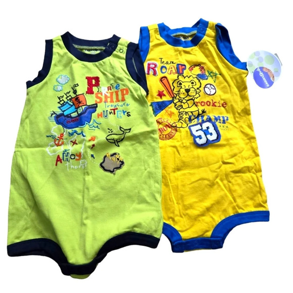 Bundle of 2 Babies R US 6-9 month Rompers - Picture 1 of 5
